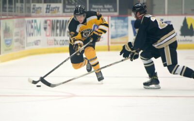 Piehler’s Hat Trick Powers Bruins Sweep of Bismarck