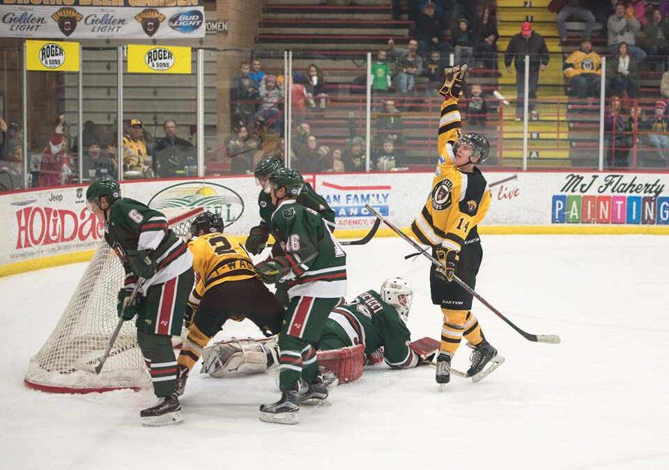 Stefka, Lawrence Lead Charge as Bruins Hold Off Wilderness