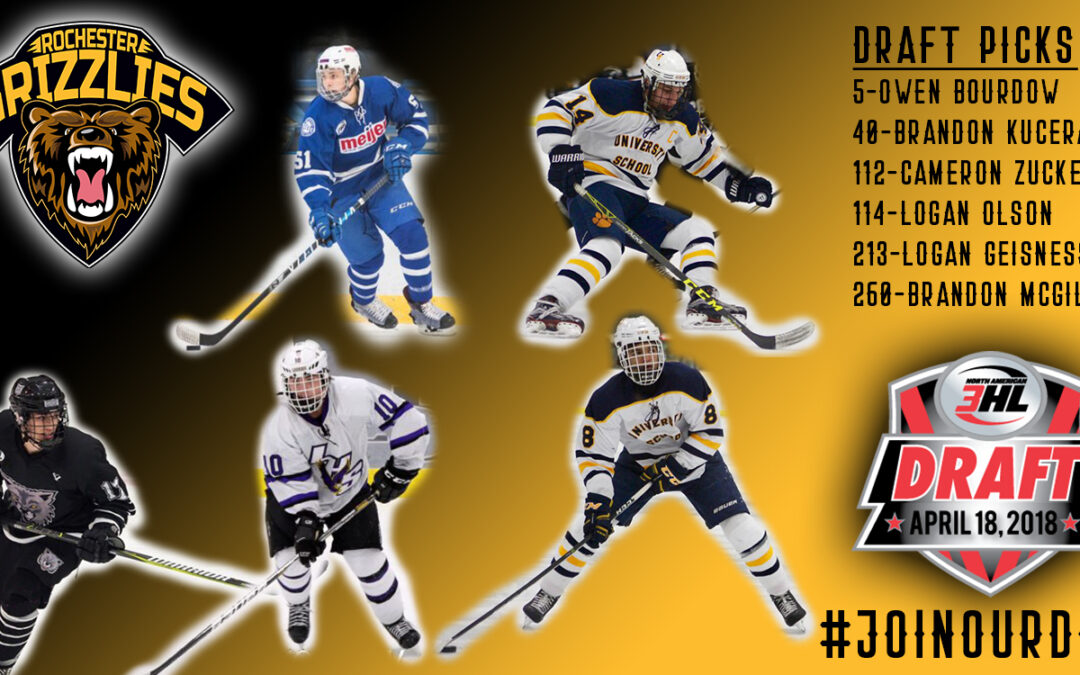 Grizzlies Select Six in NA3HL Draft