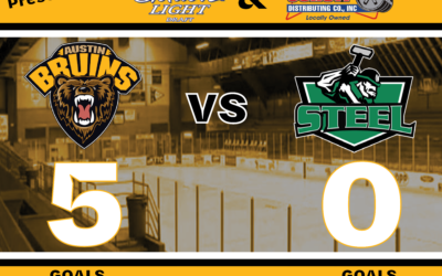 Bruins Sweep Steel with Back-To-Back Wins