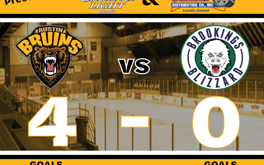 McClellan’s Shutout Leads Bruins Past Blizzard, 4-0
