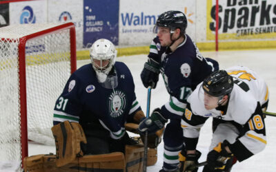 Bruins Run Into Hot Goaltender, Fall to Brookings 2-0