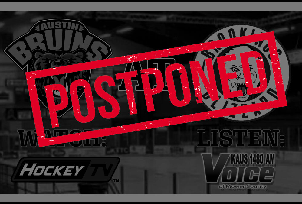 Bruins-Blizzard Game Postponed Due to Impending Weather