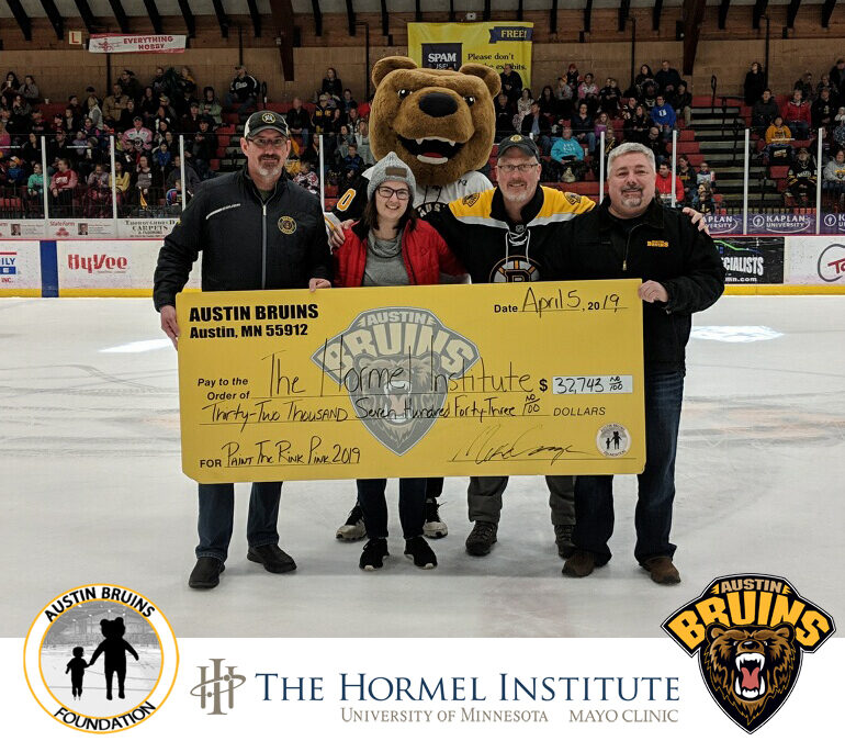 Austin Bruins Foundation Raises $32,743 for Hormel Institute