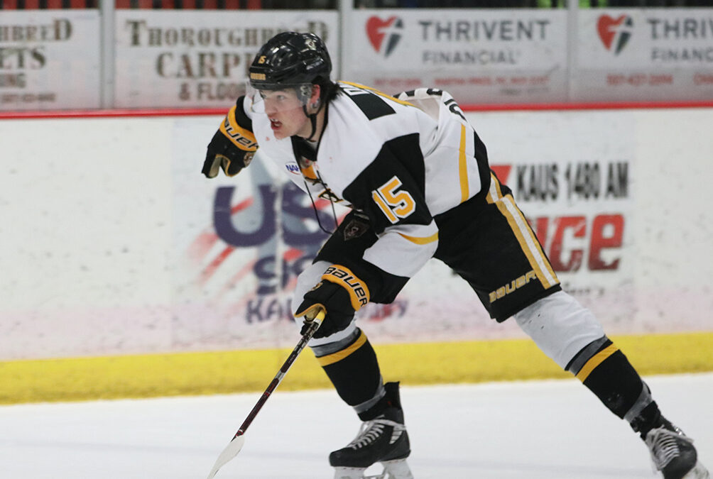 Dahm’s Hat-Trick, McClellan’s Shutout, Lift Bruins over Bobcats, 3-0