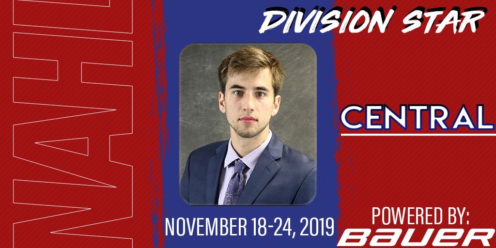Almquist Named Bauer NAHL Central Division Star of the Week