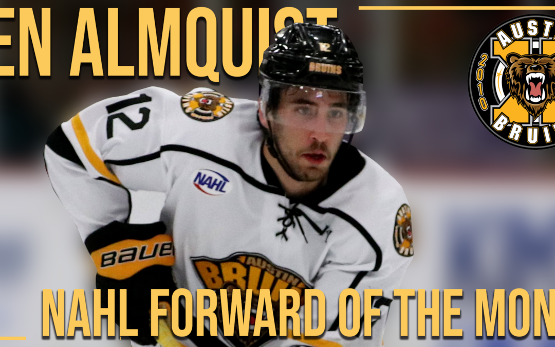 Ben Almquist Named NAHL Bauer Forward of the Month for November
