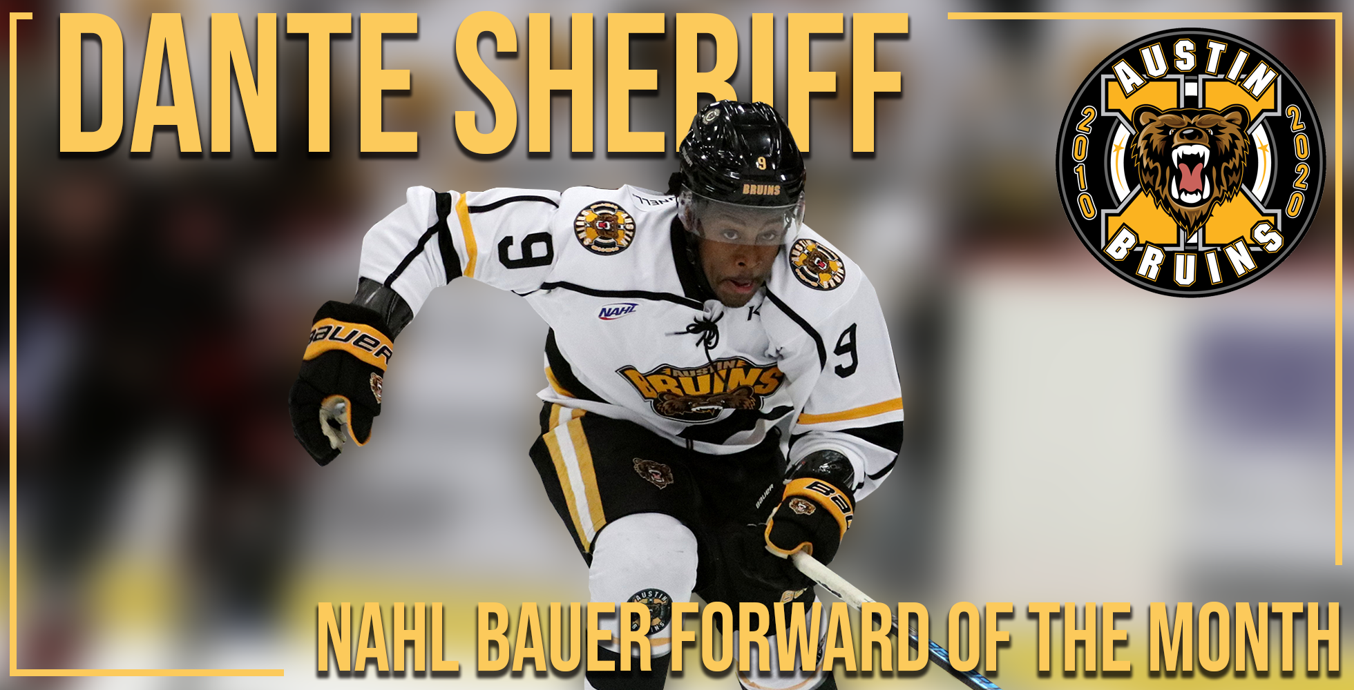 Dante Sheriff Named NAHL Forward of the Month