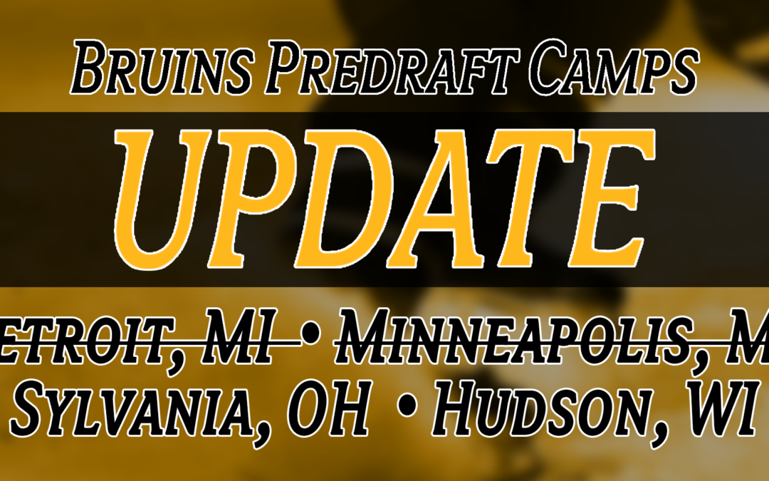 Bruins Predraft Camp Locations Relocated To Nearby Cities