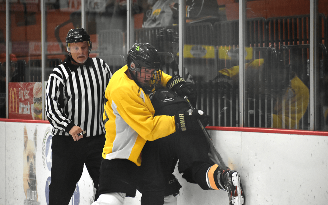 Team Gold Takes Game 1 of Bruins Orientation Camp Black and Gold Games