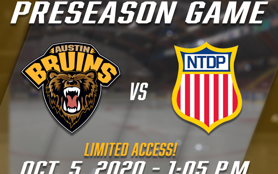 Bruins to Host US National Development Program in Preseason Matinee