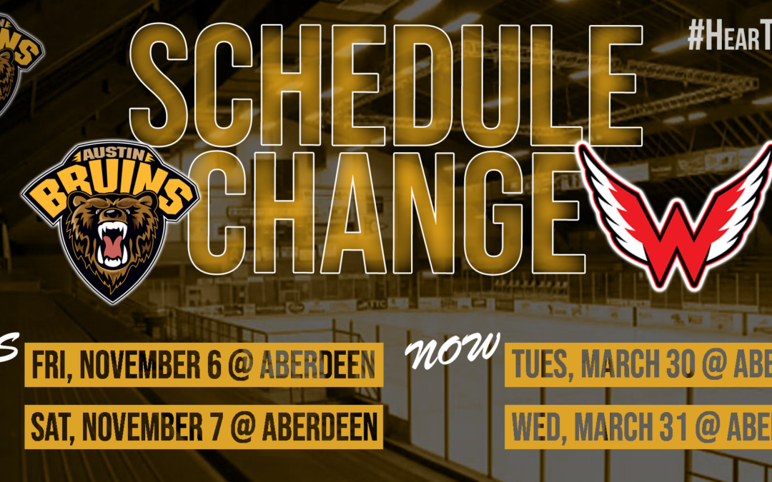 Austin and Aberdeen Move Weekend Series to March