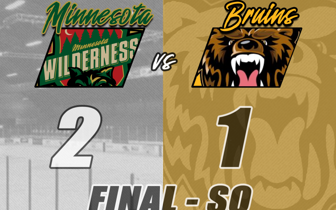 Shootout Stymies Bruins, Fall to Wilderness 2-1