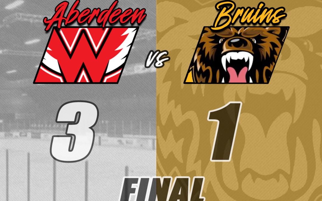 Bruins Drop Second Consecutive Game to Aberdeen, 3-1