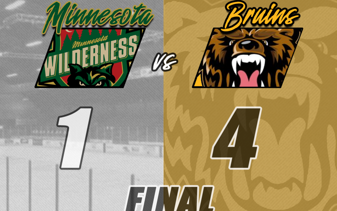 Bruins Trounce Wilderness in Mid-Week Matchup, 4-1