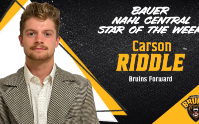 Riddle Named Bauer NAHL Central Star of the Week