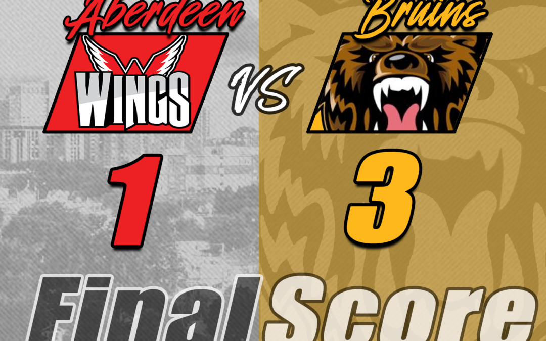 Bruins Clip Wings in 3-1 Victory