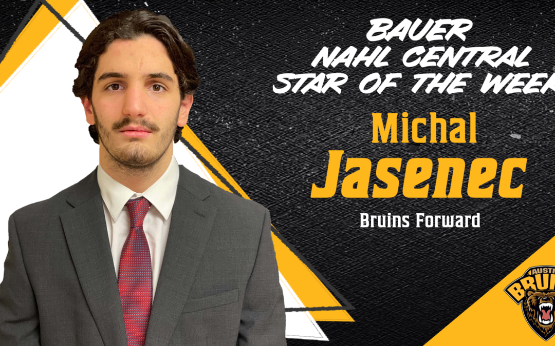 Jasenec Named Bauer Central Star of the Week