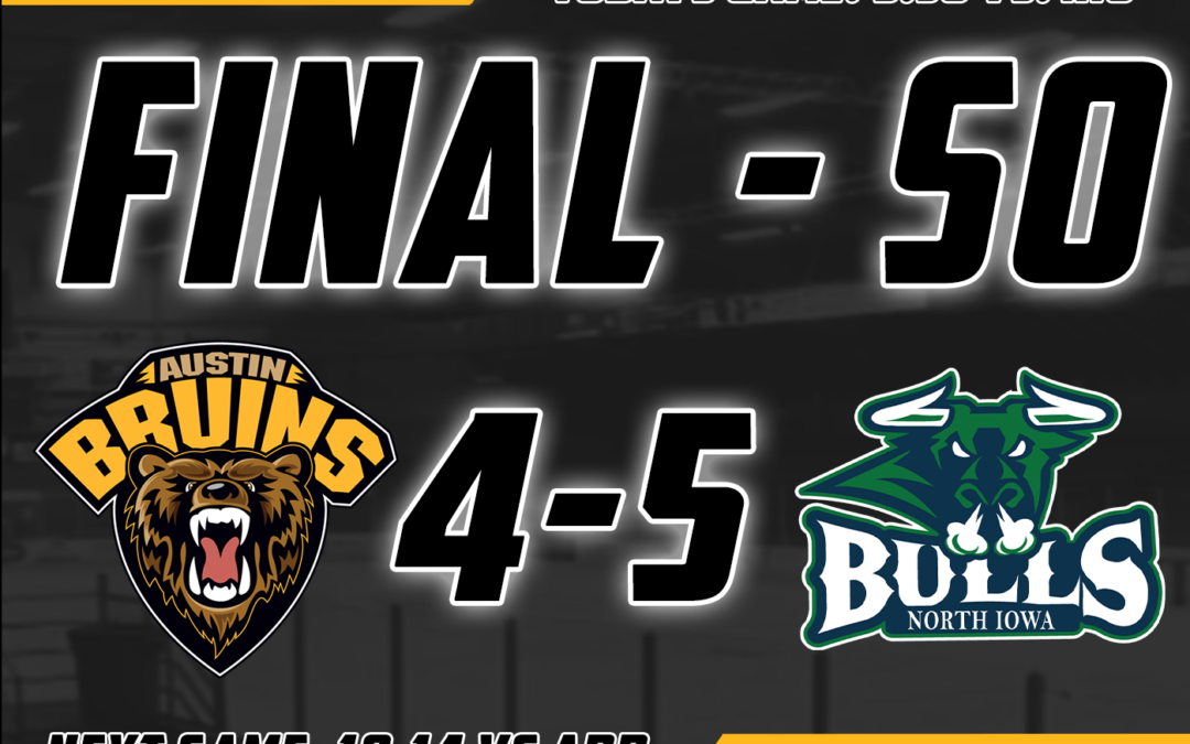 Saturday Night Showdown Goes to North Iowa, Bruins Fall 5-4 in a Shootout