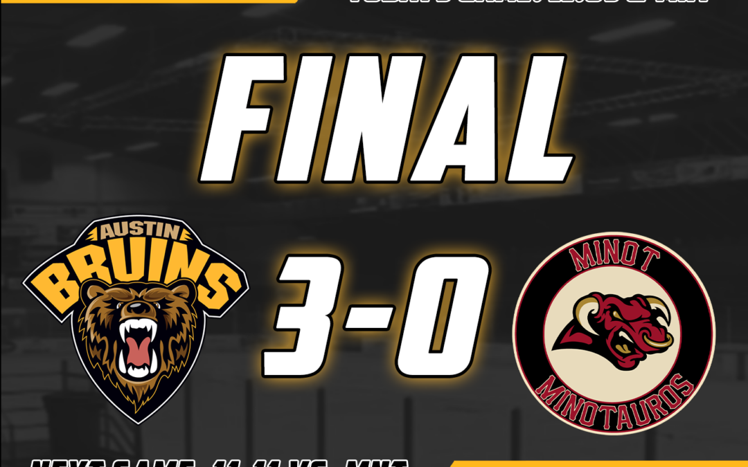 Business Trip Successful, Bruins Sweep Minot to Close Out Six-Game Road Trip