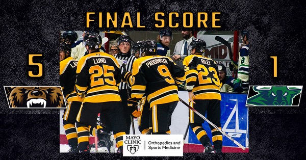 Bruins Win Season Opener 5-1 Against Bulls