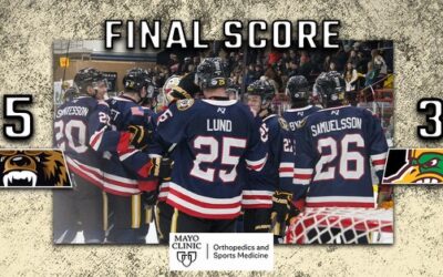 Bruins Sweep Mallards with 5-3 Win Saturday