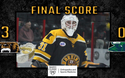 Solomon Records Fourth Shutout of the Year in Bruins 3-0 Win Over North Iowa