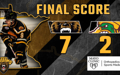 Paddington’s Hat Trick Leads Bruins to 7-2 Win Over Mallards