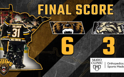 Bruins Complete Sweep with 6-3 Win Saturday