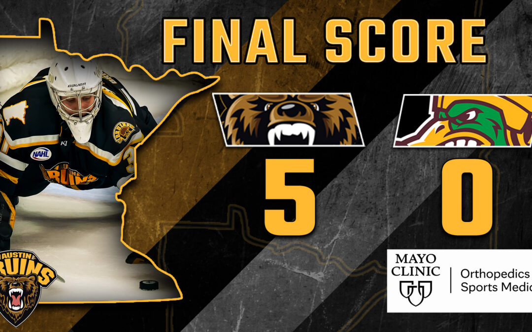 SOLOMON’S SHUTOUT CEMENTS 5-0 WIN FOR BRUINS