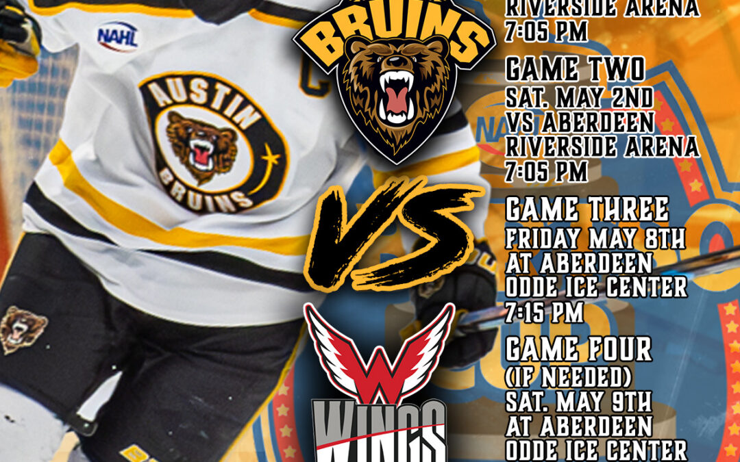 Austin Bruins to Face Aberdeen Wings in Central Division Final