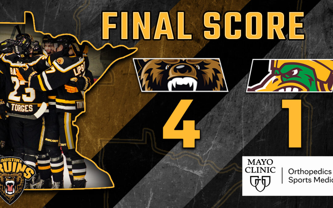 COLEMAN’S HAT TRICK LEADS BRUINS TO 4-1 WIN IN FOREST LAKE