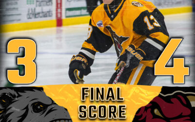 Late Minot Goal Stifles Bruins Comeback