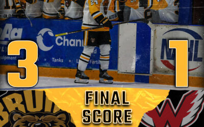 Late Shorthanded Goal Secures Bruins Win Over Aberdeen